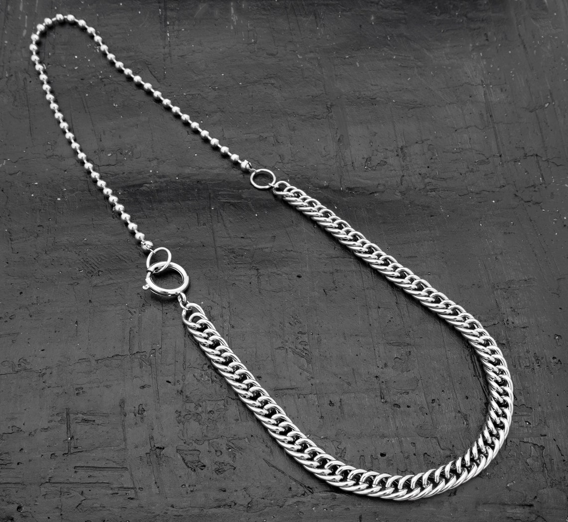 Men's Necklace Men's Silver Necklace Men's Etsy