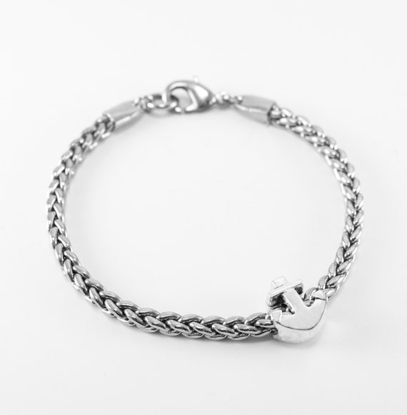 Men's 15mm Stainless Steel Fancy Anchor Chain Bracelet, 8.5 Inch - The  Black Bow Jewelry Company