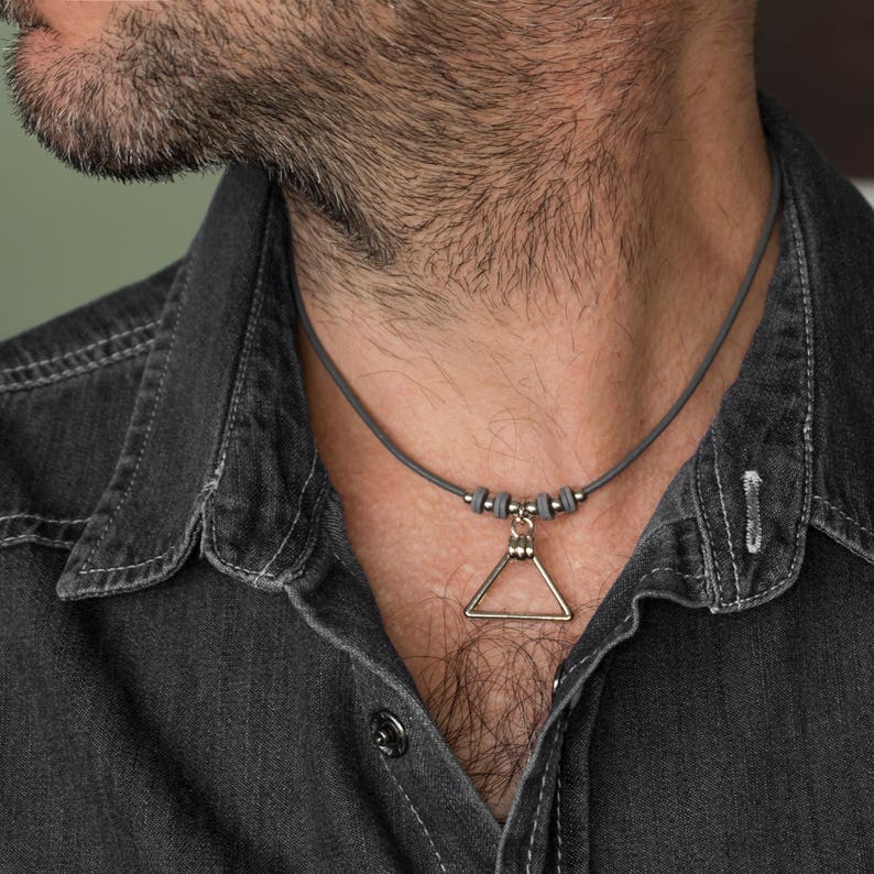 Men Necklace Men Choker Necklace Men Leather Necklace Etsy UK