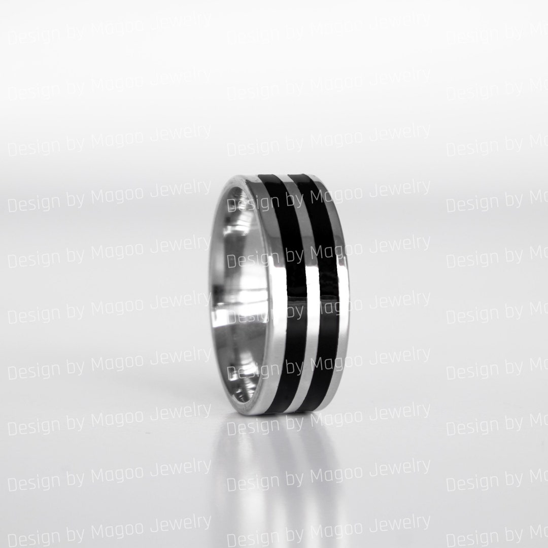 Men's Stacking Ring - Men's Ring - Men's Stainless Steel Ring - Men's ...