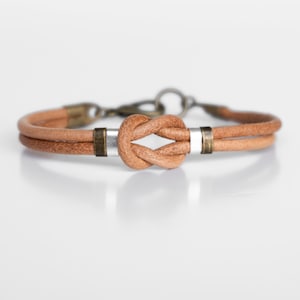 Celtic Bracelet, Knot Bracelet, Leather Bracelet for Man, Infinity Bracelet, Mens Leather Jewelry, Friendship Bracelet for Boyfriend, Unique
