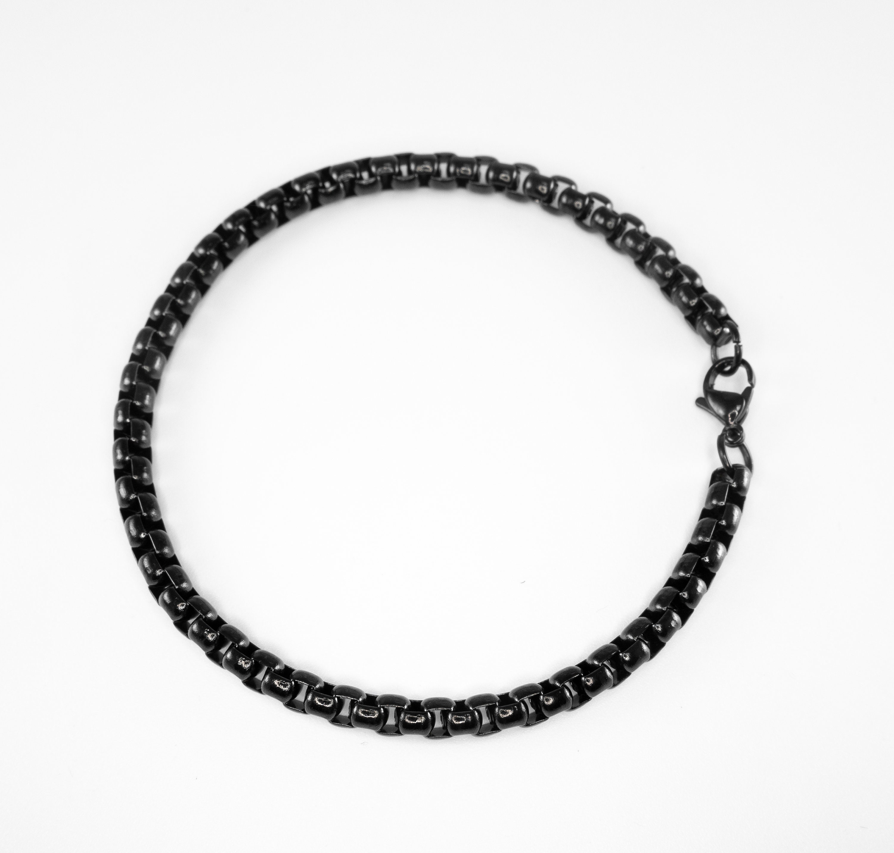 Men Black Bracelet Men Stainless Steel Bracelet Men Chain | Etsy