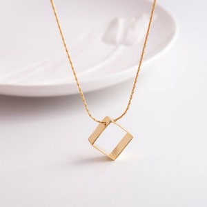 Gold  Minimal Necklace, Dainty Gold Necklace, Gold Filled Necklace, Delicate Necklace, Minimalist Jewelry, Simple Necklace, Classic