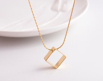 Gold  Minimal Necklace, Dainty Gold Necklace, Gold Filled Necklace, Delicate Necklace, Minimalist Jewelry, Simple Necklace, Classic