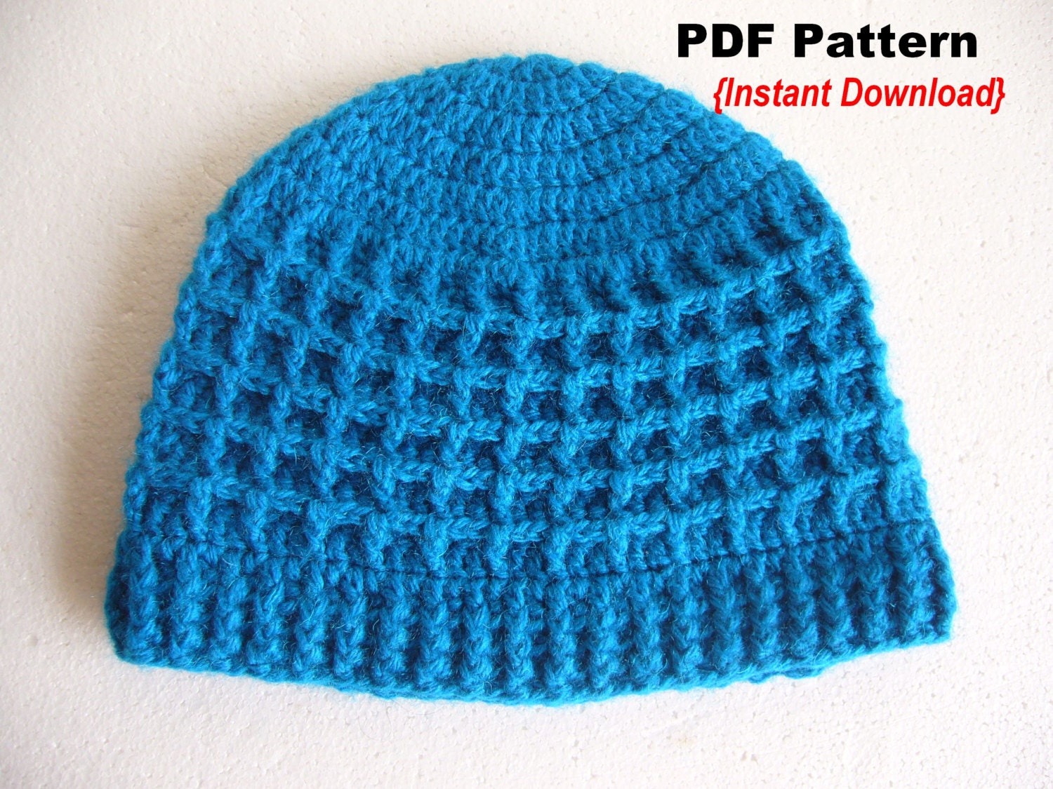 Crochet Hat Pattern Crochet Waffle 