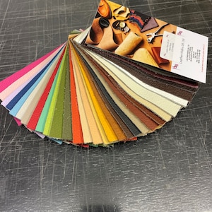 Leather Swatch books, UK Stock, and Italian Stock