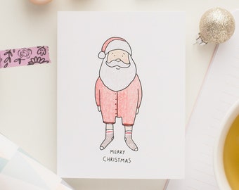 Santa Christmas Card // Cute Christmas card