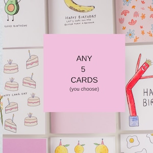 Any 5 cards // Greeting Card Bundle // Bundle and Save