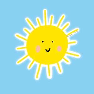 Sonnenschein Vinyl-Aufkleber // Vinyl Sunshine Sticker