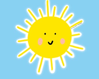 Naklejka winylowa Sunshine // Naklejka winylowa Sun