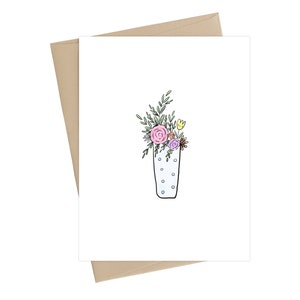 Everyday card // Flowers // Vase Card