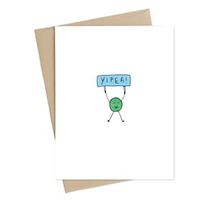 Carte de célébration des pois // Carte de gradutation // Carte de fiançailles