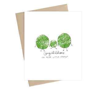 Baby-Duschkarte//Little Sprout//Neue Baby-Karte