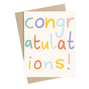 Félicitations cad // félicitations // carte de graduation // carte de mariage