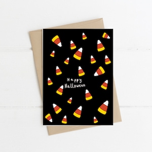 Carte de bonbons d'Halloween // Drôle de carte d'Halloween