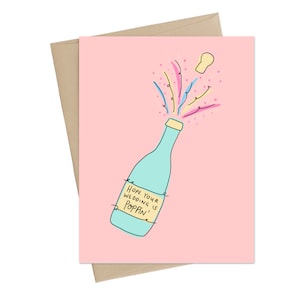Ein Hoch auf das glückliche Paar // Hochzeitskarte