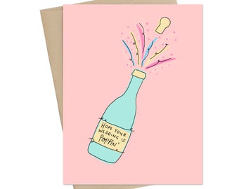 Bravo à l'heureux couple // Carte de mariage