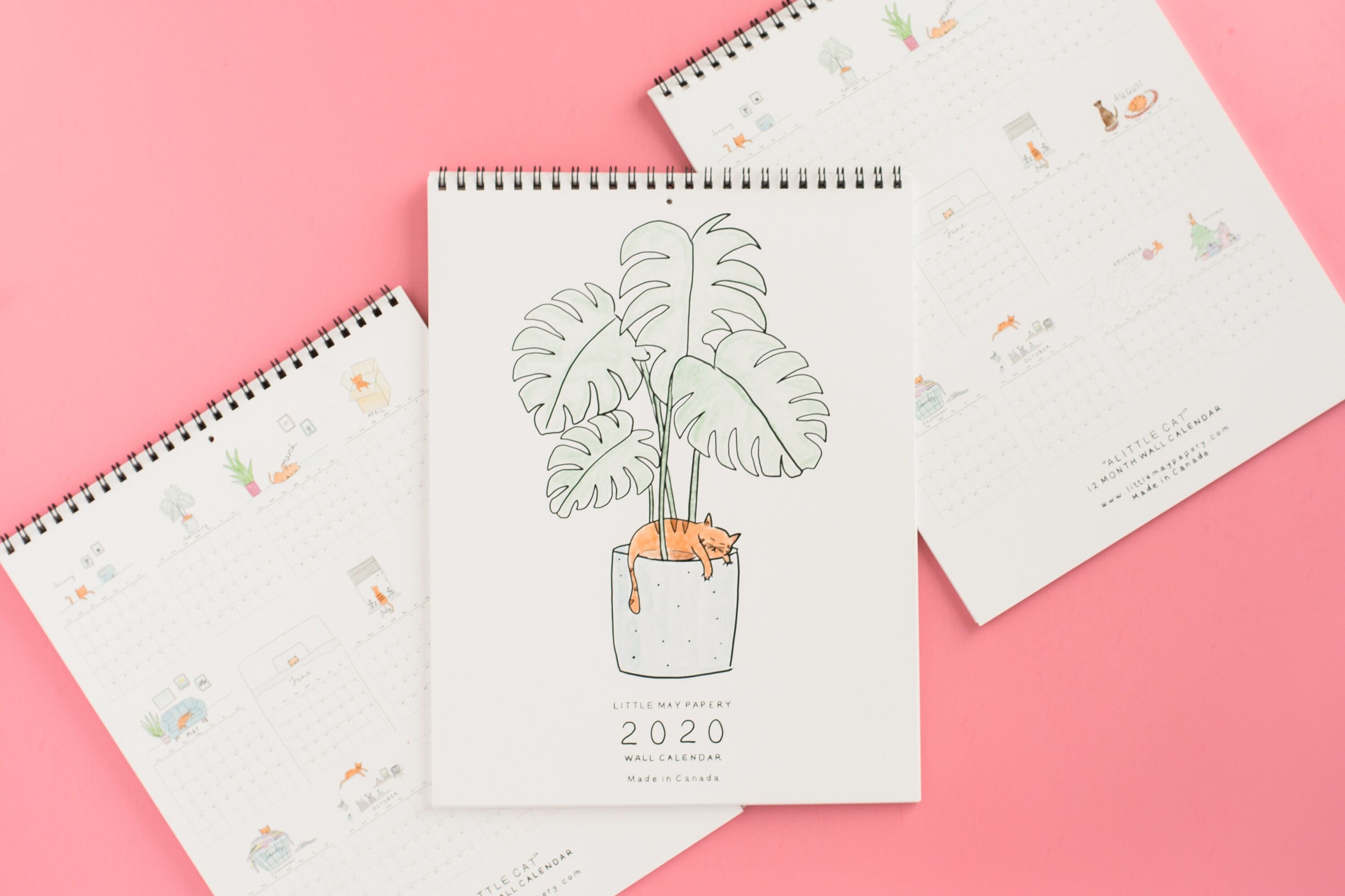 2021 Cat Wall Calendar // Cat Calendar Etsy