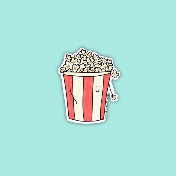 Popcorn Vinyl Sticker