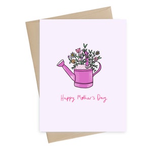 Tarjeta del Día de las Madres// Mamá de la regadera // Tarjeta bonita del Día de las Madres