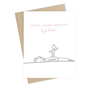 Funny Mothers Day Card // Je l’ai maintenant // Être une maman est difficile // Postpartum, dépression// nouvelle carte maman // Pretty Mothers Day Card