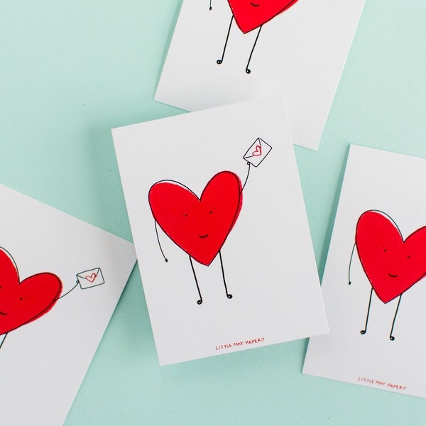 Valentine mini cards (12 cards per pack)  // lunchbox notes // Kids valentine cards