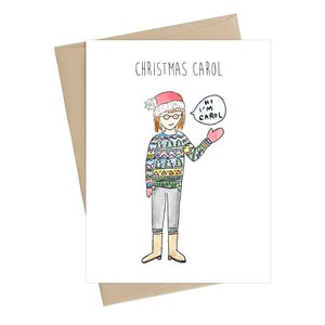 Christmas Carol // Funny Card // Drôle de carte de vacances