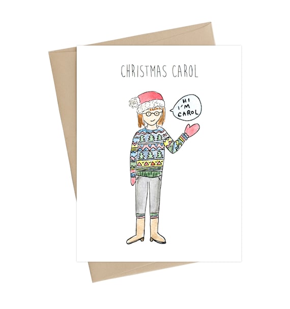 A Christmas Carol Card Christmas Card Pun Christmas Joke Card The Ghost of Christmas Present A6 Christmas Card Funny Christmas Card