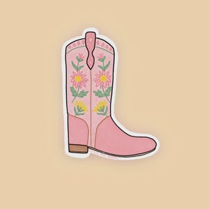 Cowboystiefel Aufkleber // Stampede Aufkleber // Niedlicher Vinyl Aufkleber