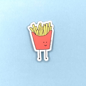 Fries Vinyl Sticker , Fries Vinyl Sticker , Fries Sticker