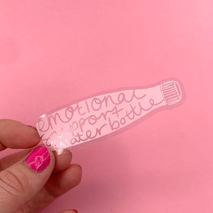 Emotionele ondersteuning waterfles / / emotionele ondersteuningsfles / / vinylsticker