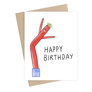 Birthday card // Ballon man card // Birthday ballon man