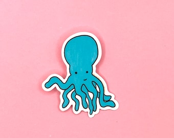 Octopus vinyl sticker // cute sticker // octopus sticker