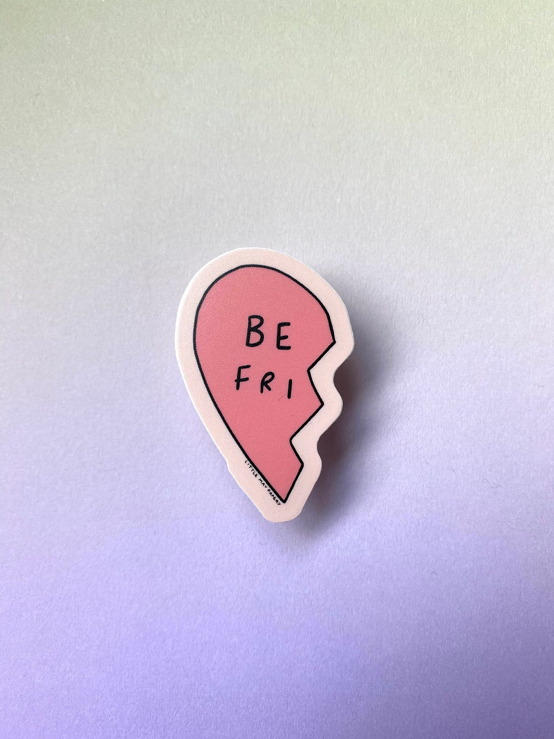 Best Friend Vinyl Die Cut Sticker // BFF Sticker // Bestie | Etsy