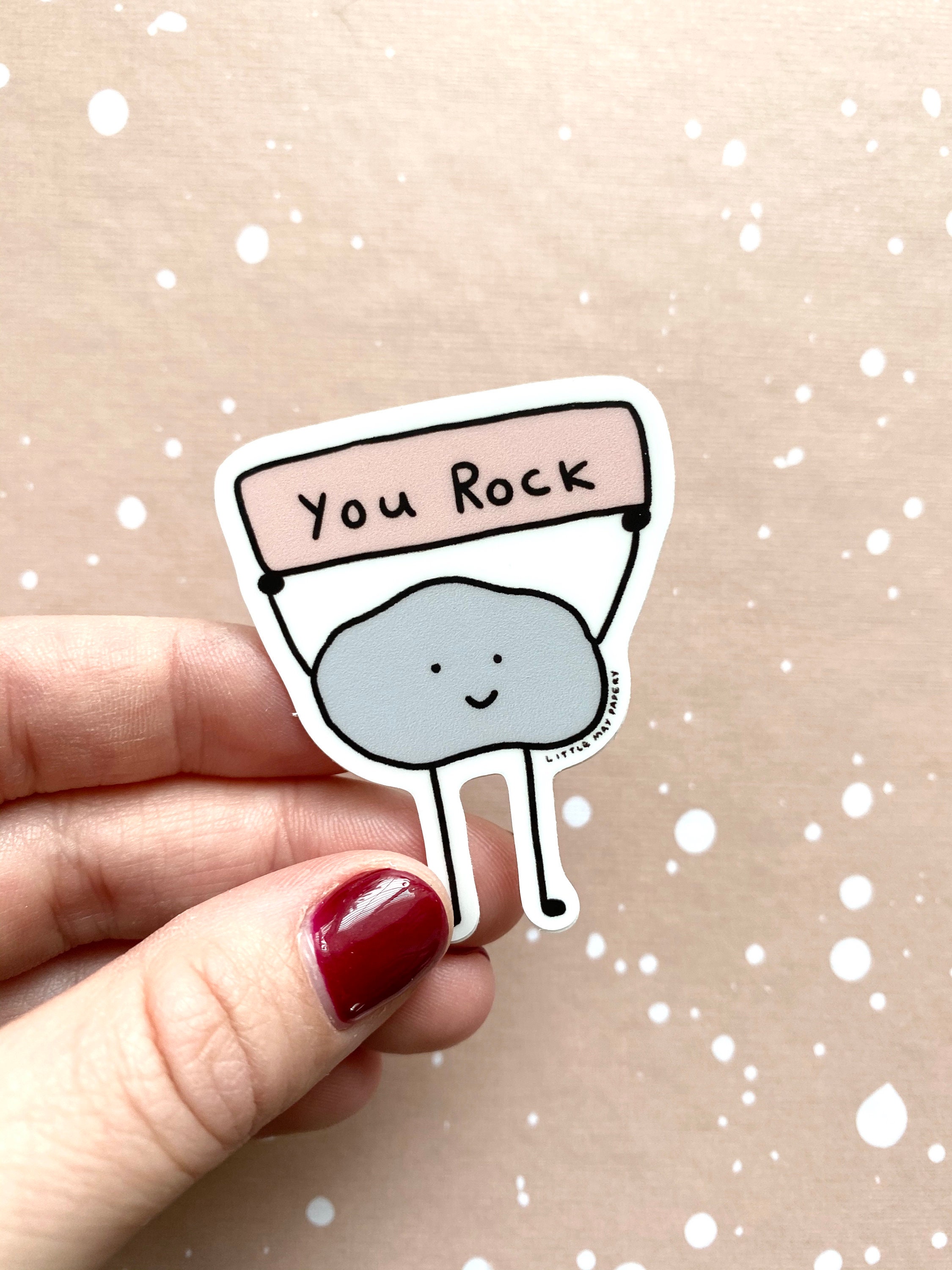 You Rock Vinyl Sticker // Cute Sticker // You Rock Sticker Etsy Canada
