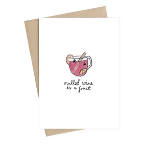 Glühwein kerstkaart//glühwein is een vrucht