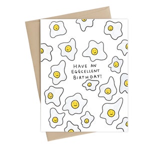 Eggcellent Birthday Card // Funny Birthday // Pun Card