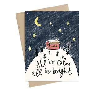 Cabane de Noël / Carte de Noël / Carte de vacances