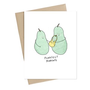 Pearfect Pearants // Bbay Shower Card // Baby Card