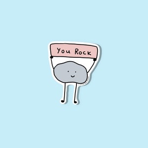 You Rock vinyl sticker // cute sticker // you rock sticker image 3