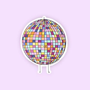 Pegatina de bola de discoteca