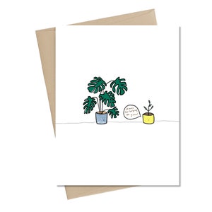 Bedankt dat je me hebt geholpen om te groeien // Teacher Card