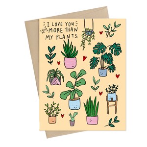 Aimez-vous plus que vos plantes // Carte d’amour des plantes