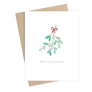 Merry Kissmas // Mistletoe Card