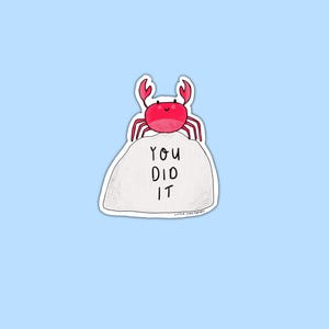 You did it // Schulabschluss-Aufkleber