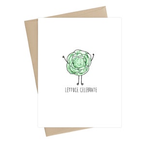 Cartão de casamento engraçado // Lettuce Celebrate