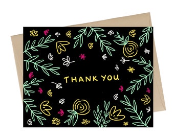 Thank You Card // Floral Thank you Card