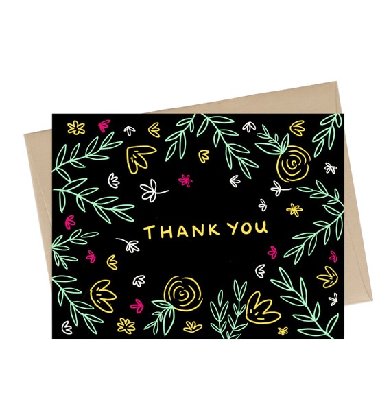 Thank You Card // Floral Thank you Card