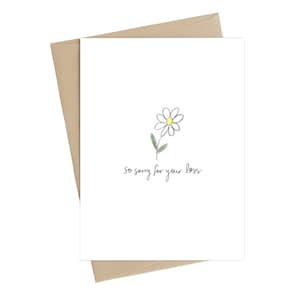 Carte de sympathie // Désolé pour votre perte // carte de fausse couche