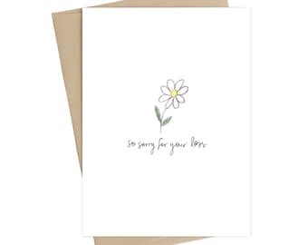 Printable Sorry For Your Loss 2 Weeks Notice Card Etsy